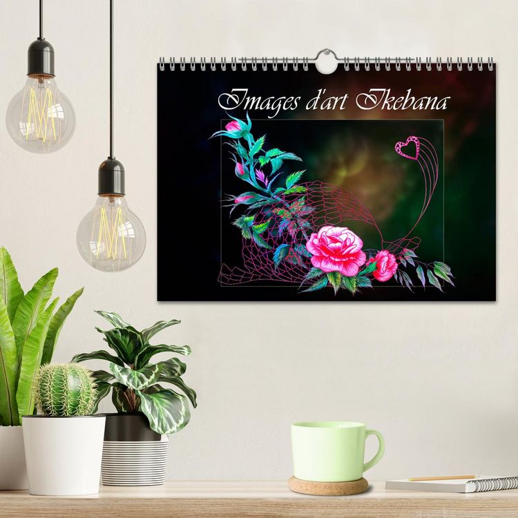 Produktbild: Images d'art Ikebana (Calendrier mural 2026 DIN A4 vertical), CALVENDO calendrier mensuel