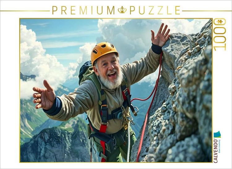 Produktbild: CALVENDO Puzzle Gipfelst&uuml;rmer im Alter | 1000 Teile Lege-Gr&ouml;&szlig;e 64x48cm Foto-Puzzle f&uuml;r gl&uuml;ckliche Stunden