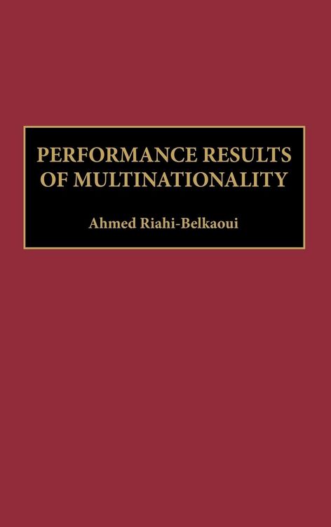 Produktbild: Performance Results of Multinationality