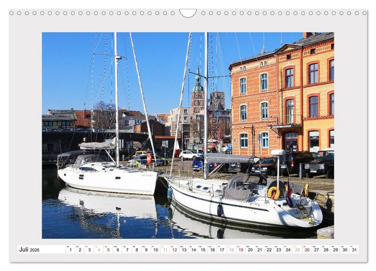 Produktbild: Stralsund genie&szlig;en (Wandkalender 2026 DIN A3 quer), CALVENDO Monatskalender