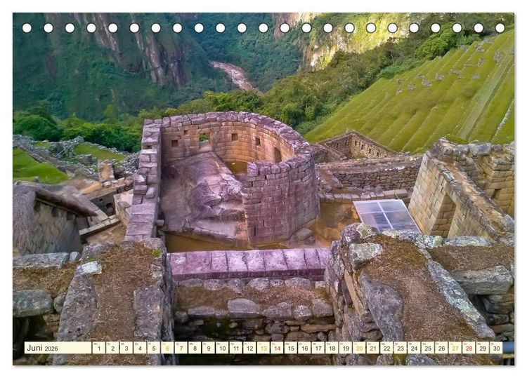 Produktbild: Machu Picchu - Stadt der Inka (Tischkalender 2026 DIN A5 quer), CALVENDO Monatskalender
