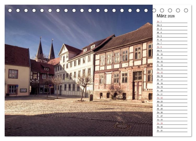 Produktbild: Fachwerkh&auml;user im Harz (Tischkalender 2026 DIN A5 quer), CALVENDO Monatskalender