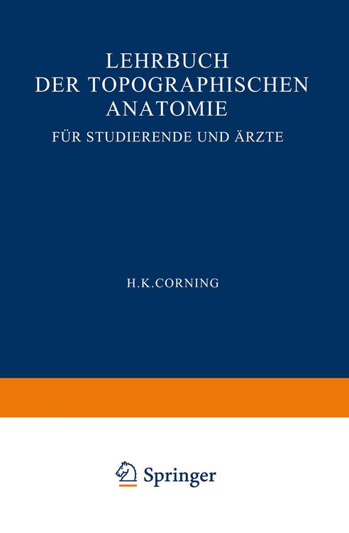Produktbild: Lehrbuch der topographischen Anatomie f&uuml;r Studierende und &Auml;rzte