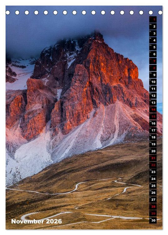 Produktbild: Dolomiten. Italien (Tischkalender 2026 DIN A5 hoch), CALVENDO Monatskalender