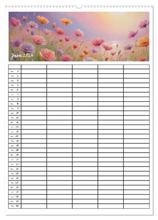 Produktbild: Home Planer (High Quality Premium Wall Calendar 2026 DIN A2 portrait),CALVENDO 12 Month Wall Calendar