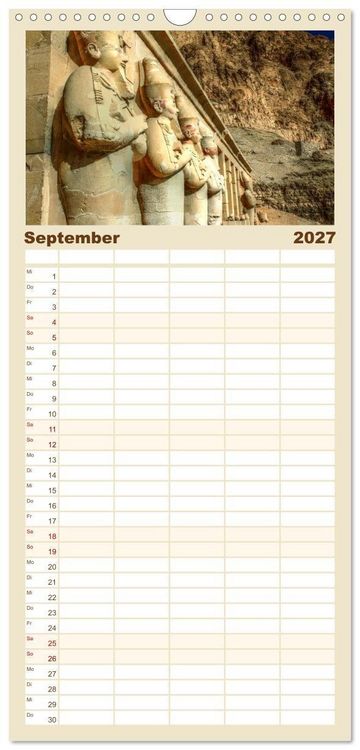 Produktbild: Familienplaner 2027 - &Auml;gypten - Impressionen mit 5 Spalten (Wandkalender, 21 x 45 cm) CALVENDO