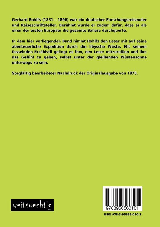 Produktbild: Drei Monate in der libyschen W&uuml;ste