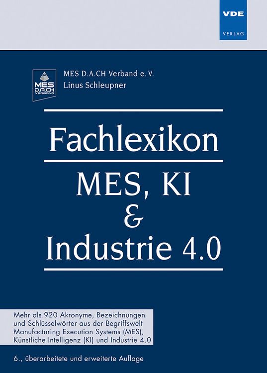 Produktbild: Fachlexikon MES, KI & Industrie 4.0
