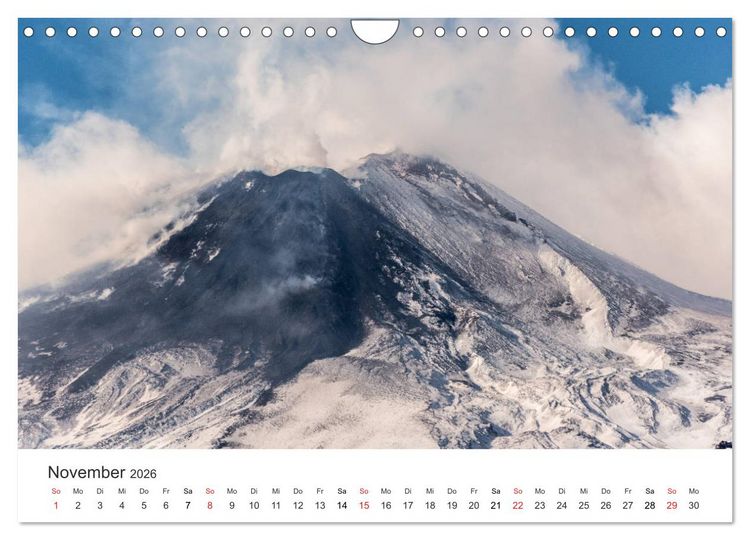 Produktbild: Vulkane 2026 (Wandkalender 2026 DIN A4 quer), CALVENDO Monatskalender