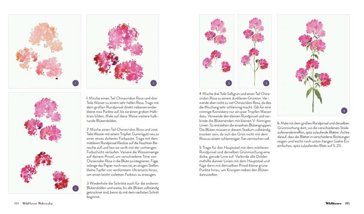 Produktbild: Wildflower Watercolor &ndash; Blumen-Aquarelle malen