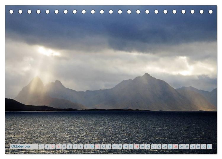 Produktbild: Norwegen - Hurtigruten (Tischkalender 2026 DIN A5 quer), CALVENDO Monatskalender