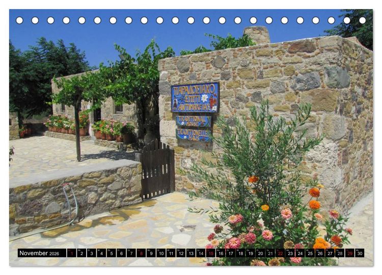 Produktbild: Impressionen aus Griechenland (Tischkalender 2026 DIN A5 quer), CALVENDO Monatskalender