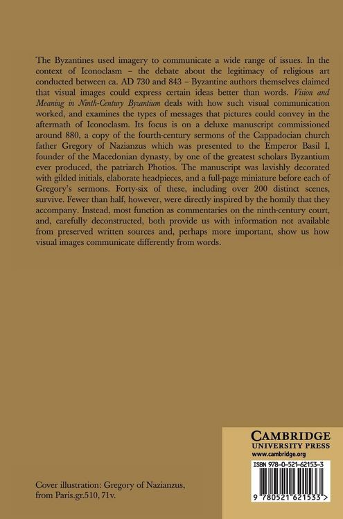 Produktbild: Vision and Meaning in Ninth-Century Byzantium