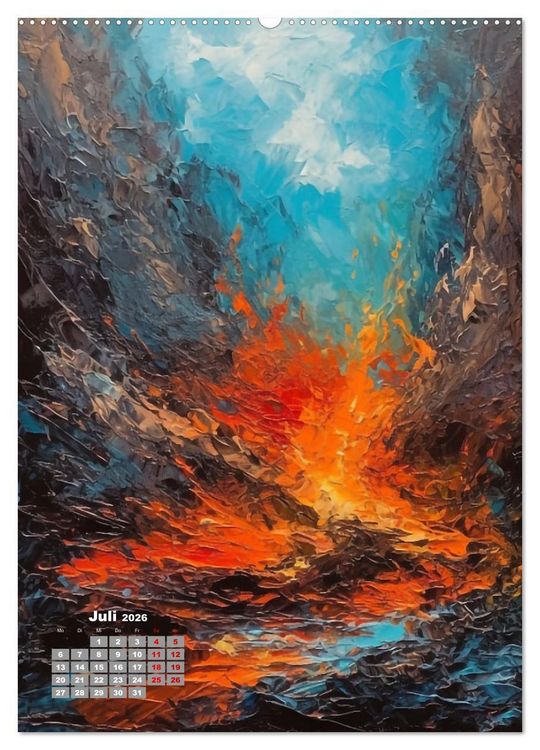 Produktbild: Abstrakte Landschaften (Wandkalender 2026 DIN A2 hoch), CALVENDO Monatskalender