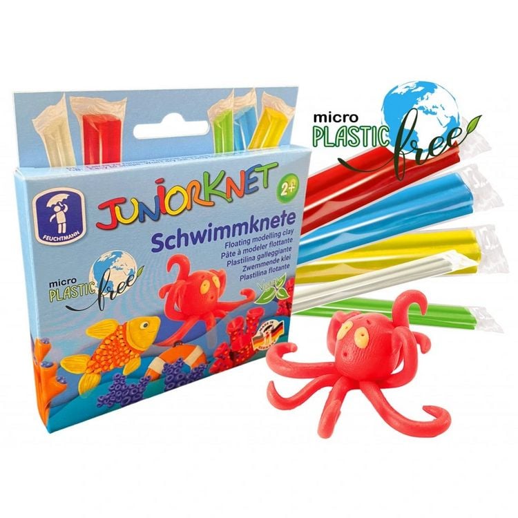 Produktbild: JUNiORKNET Schwimmknete - 5 Stangen farbl. Sortiert - 65 g