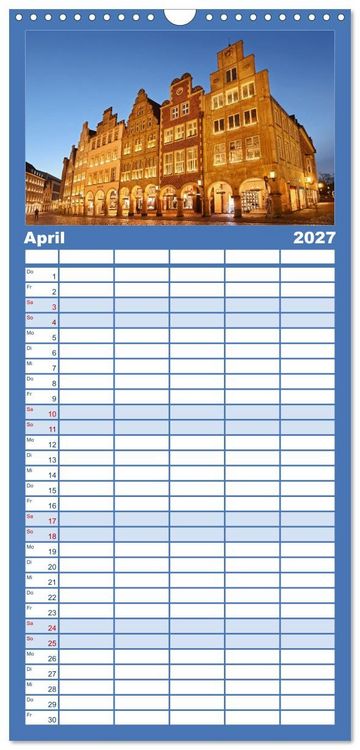 Produktbild: Familienplaner 2027 - Magisches M&uuml;nster mit 5 Spalten (Wandkalender, 21 x 45 cm) CALVENDO