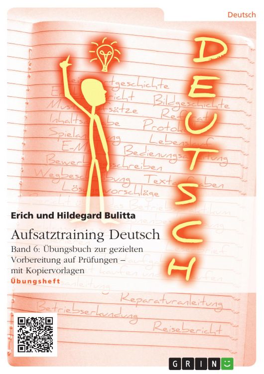 Produktbild: Aufsatztraining Deutsch - Band 6: &Uuml;bungsbuch zur gezielten Vorbereitung auf Pr&uuml;fungen - mit Kopiervorlagen