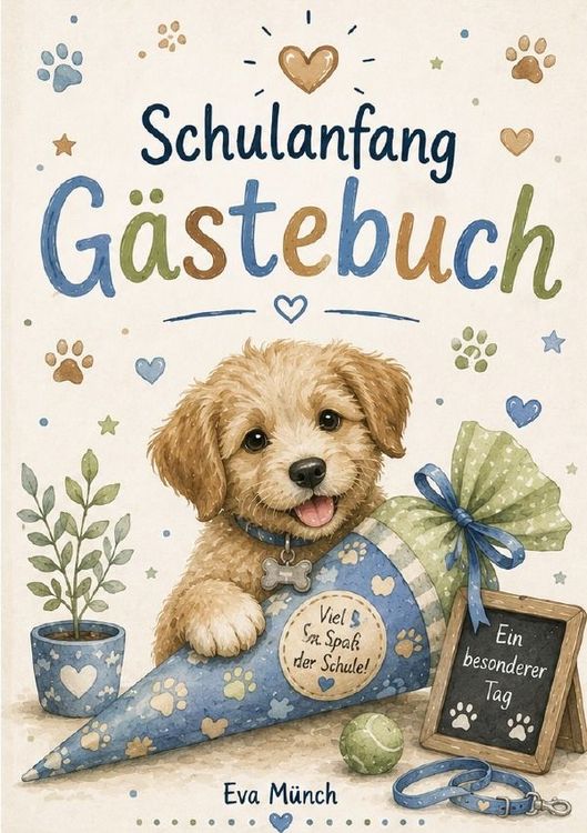 Produktbild: G&auml;stebuch Schulanfang Thema Hunde