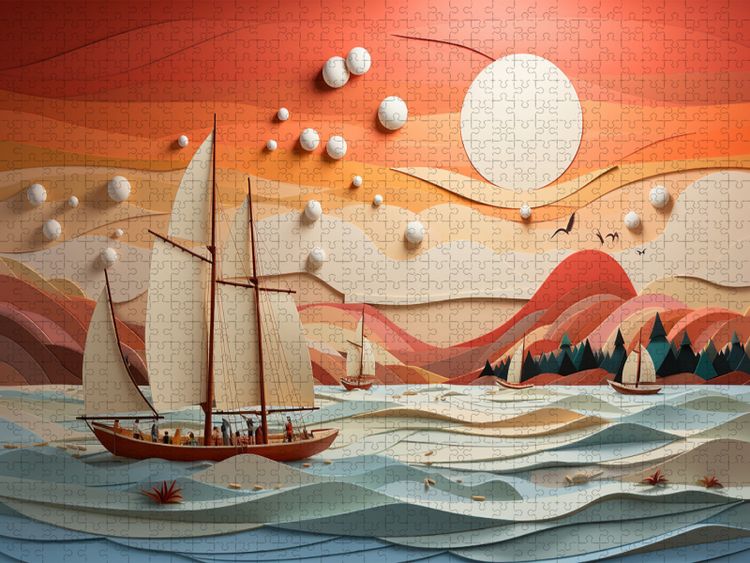 Produktbild: CALVENDO Puzzle Ein Motiv aus dem Kalender Paper Art | 1000 Teile Lege-Gr&ouml;&szlig;e 64x48cm Foto-Puzzle f&uuml;r gl&uuml;ckliche Stunden