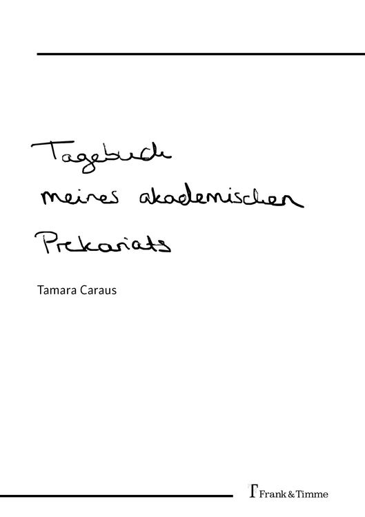Produktbild: Tagebuch meines akademischen Prekariats