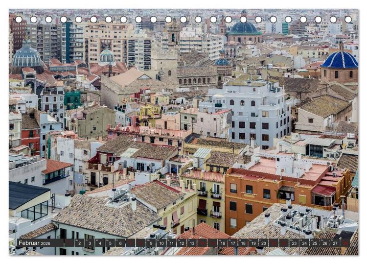 Produktbild: Valencia - Stadt am Turia (Tischkalender 2026 DIN A5 quer), CALVENDO Monatskalender