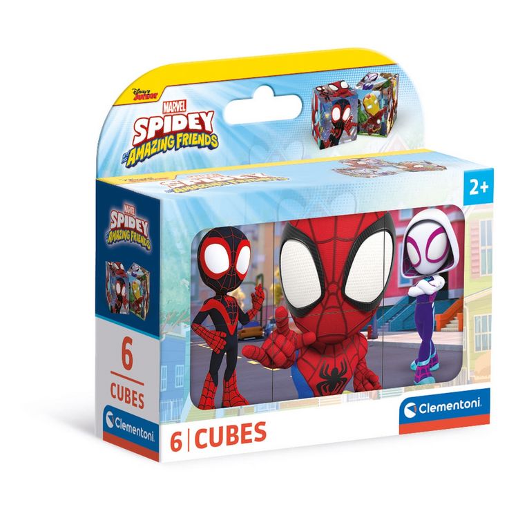 Produktbild: W&uuml;rfelpuzzle Marvel Spidey und seine Super-Freunde 6 Teile