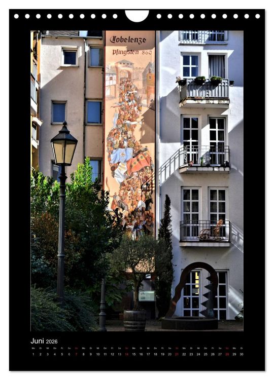 Produktbild: Koblenzer Blick Winkel (Wandkalender 2026 DIN A4 hoch), CALVENDO Monatskalender