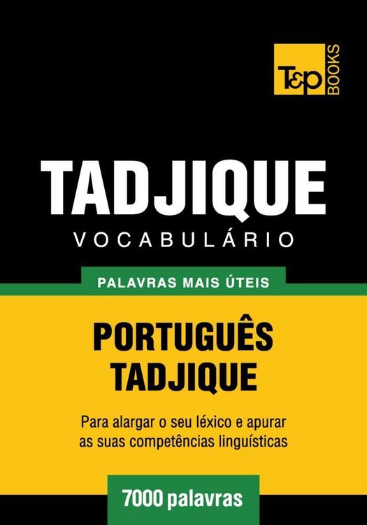 Produktbild: Vocabul&aacute;rio Portugu&ecirc;s-Tadjique - 7000 palavras
