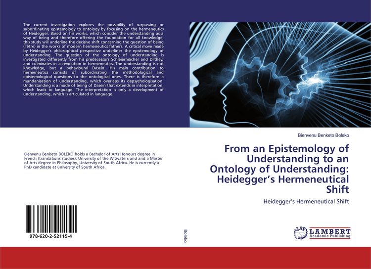 Produktbild: From an Epistemology of Understanding to an Ontology of Understanding: Heidegger's Hermeneutical Shift