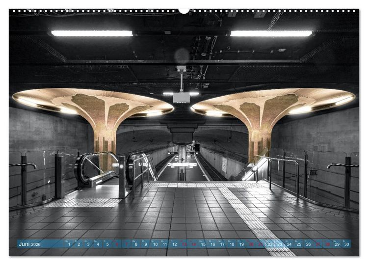 Produktbild: MAINHATTEN architektur kunst (hochwertiger Premium Wandkalender 2026 DIN A2 quer), Kunstdruck in Hochglanz