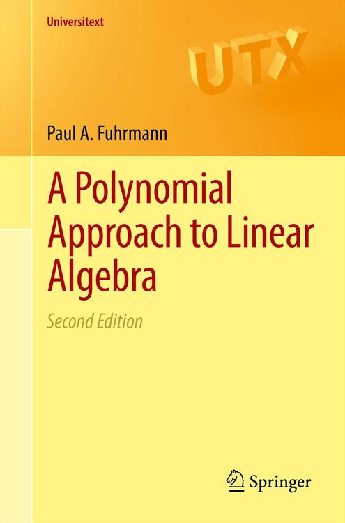 Produktbild: A Polynomial Approach to Linear Algebra