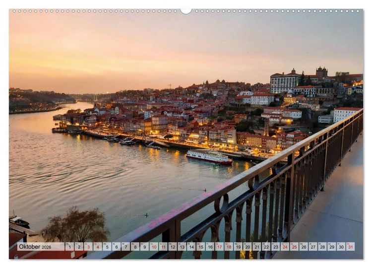 Produktbild: St&auml;dtereise nach Porto (Wandkalender 2026 DIN A2 quer), CALVENDO Monatskalender