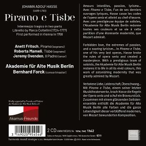 Produktbild: Hasse: Piramo e Tisbe