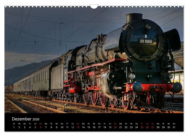 Produktbild: Mein Dampfbahnkalender 2026 (Wandkalender 2026 DIN A3 quer), CALVENDO Monatskalender