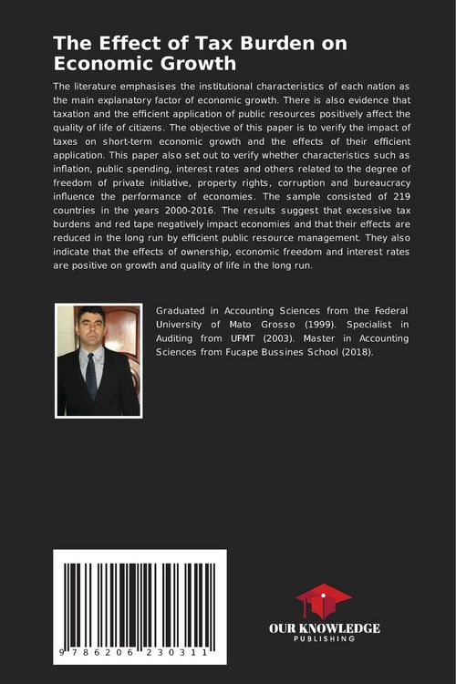 Produktbild: The Effect of Tax Burden on Economic Growth