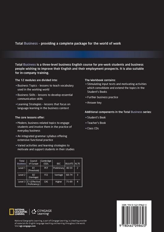 Produktbild: Total Business 1 Workbook with Key