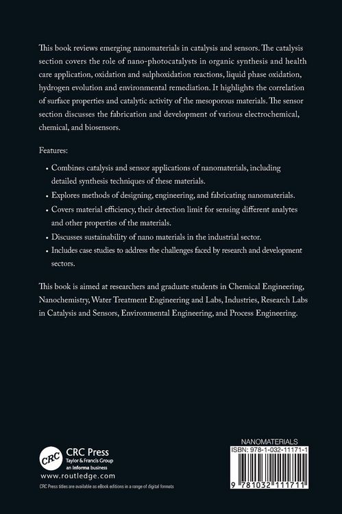 Produktbild: Emerging Nanomaterials for Catalysis and Sensor Applications