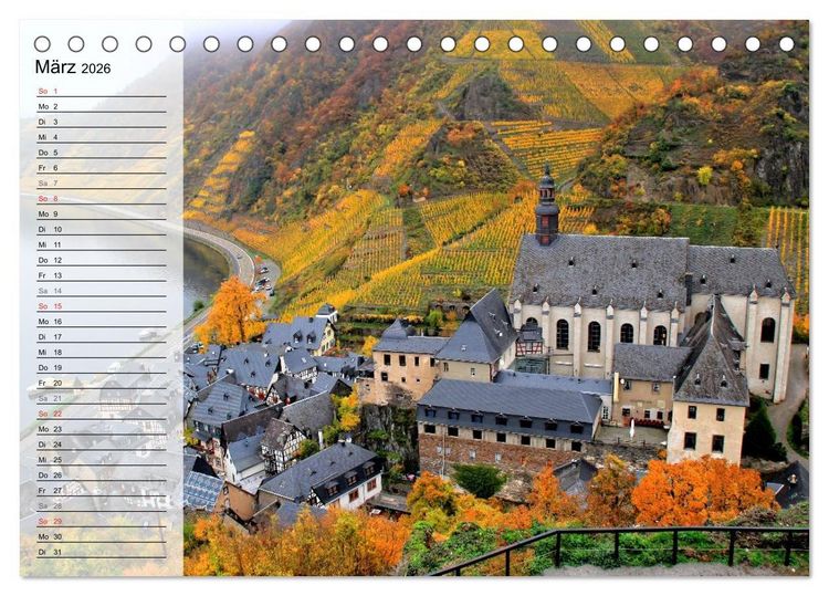 Produktbild: Eine Perle an der Mosel - Beilstein (Tischkalender 2026 DIN A5 quer), CALVENDO Monatskalender