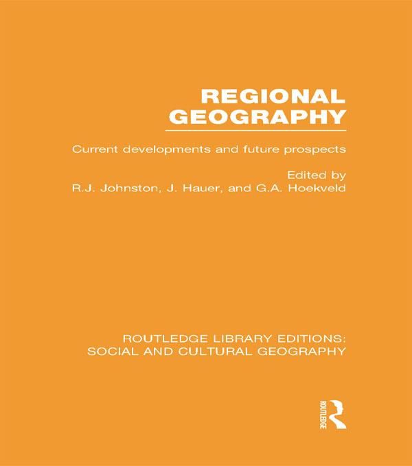 Produktbild: Regional Geography (RLE Social & Cultural Geography)