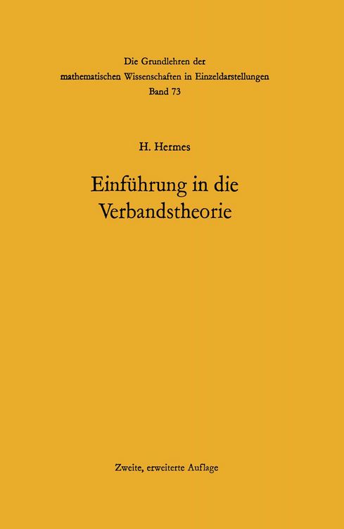 Produktbild: Einf&uuml;hrung in die Verbandstheorie