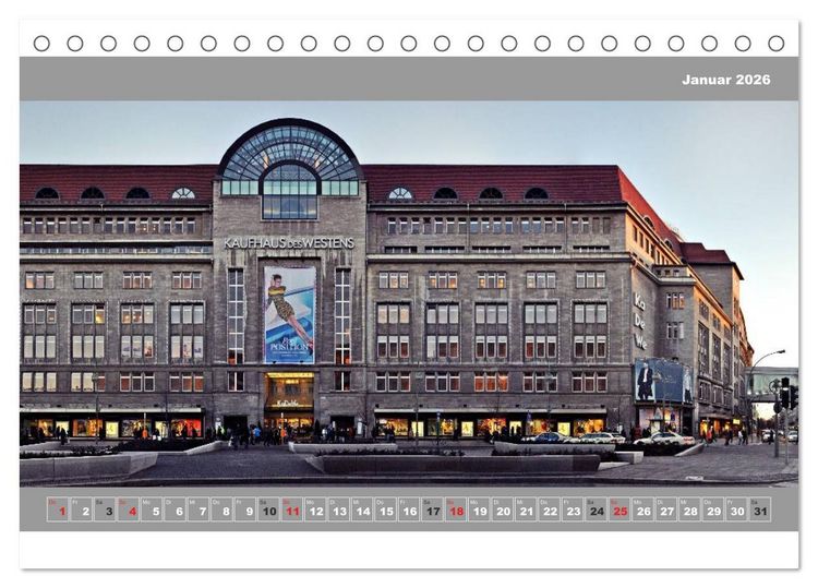 Produktbild: Berlin Fassade (Tischkalender 2026 DIN A5 quer), CALVENDO Monatskalender