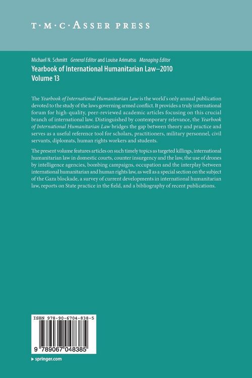 Produktbild: Yearbook of International Humanitarian Law - 2010