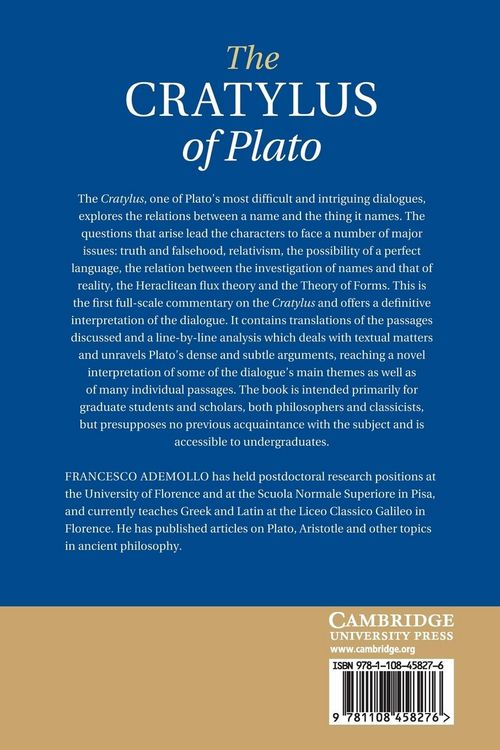 Produktbild: The Cratylus of Plato