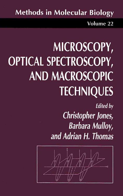 Produktbild: Microscopy, Optical Spectroscopy, and Macroscopic Techniques