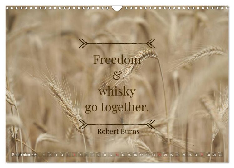 Produktbild: Wonderful Whisky Wisdom (Wall Calendar 2026 DIN A3 landscape), CALVENDO 12 Month Wall Calendar
