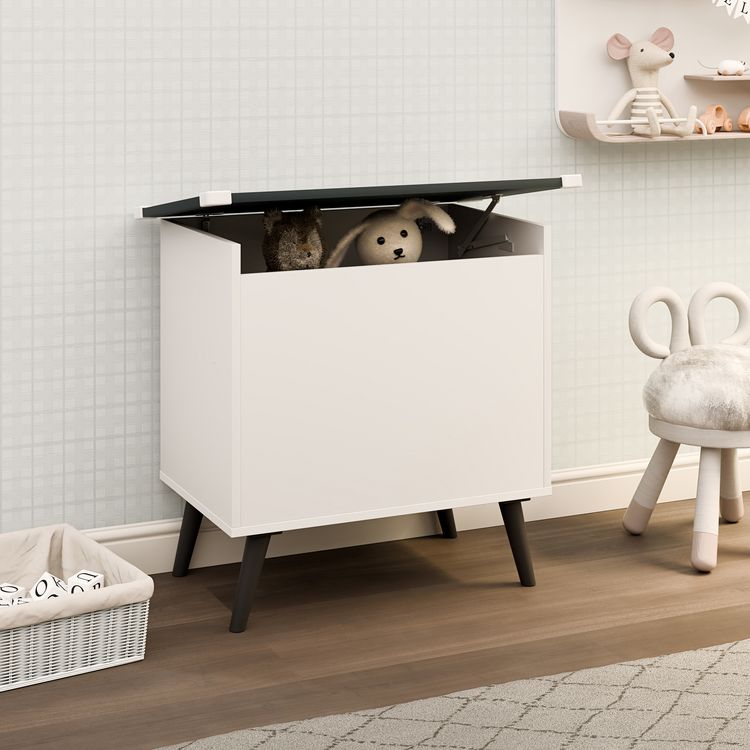 Produktbild: Holz Sitztruhe Sitzbank Truhe Kiste Bosula L