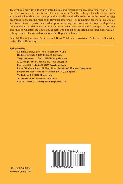 Produktbild: Bayesian Inference in Wavelet-Based Models