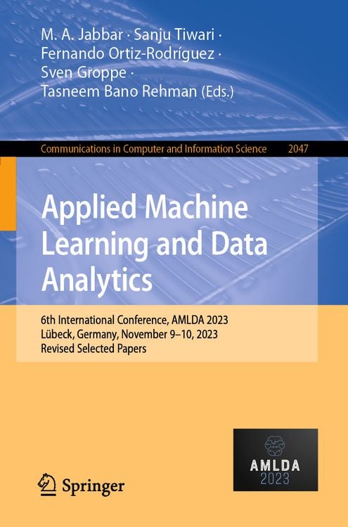 Produktbild: Applied Machine Learning and Data Analytics