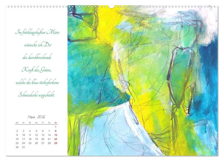 Produktbild: Farbw&uuml;nsche f&uuml;r Dich (Wandkalender 2026 DIN A2 quer), CALVENDO Monatskalender