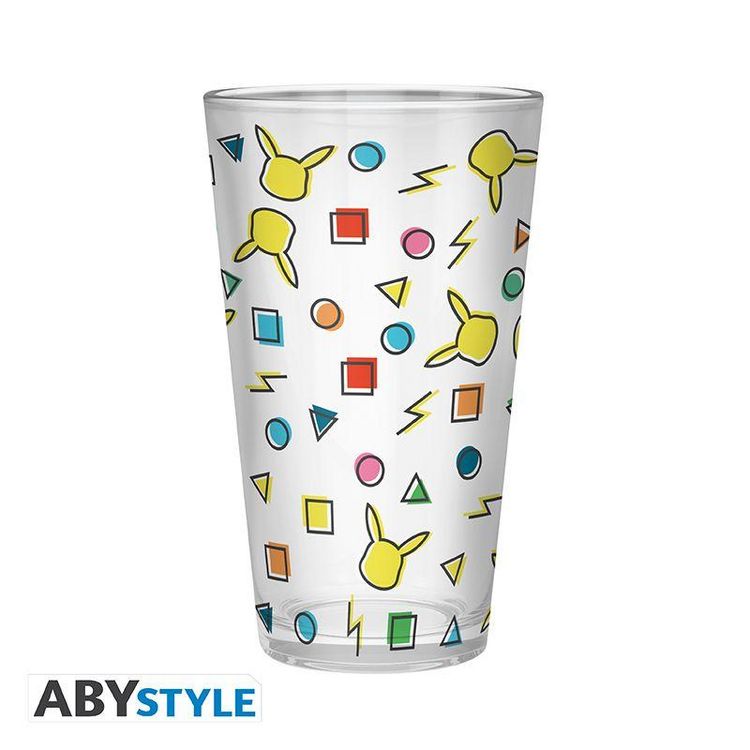 Produktbild: POKEMON - Large Glass - 400ml - Pikachu pattern